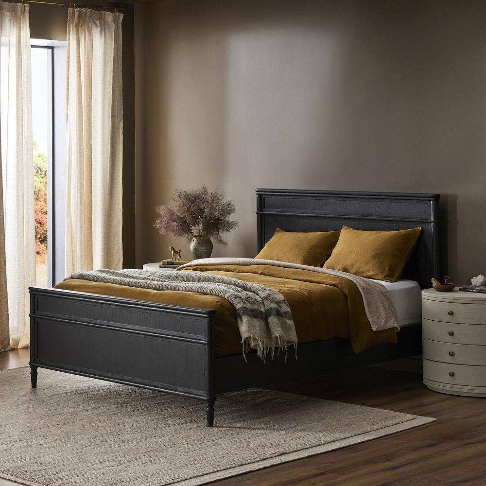 Four Hands - Collins - Toulouse Queen Bed - Distressed Black - 231966-004 veiw 4