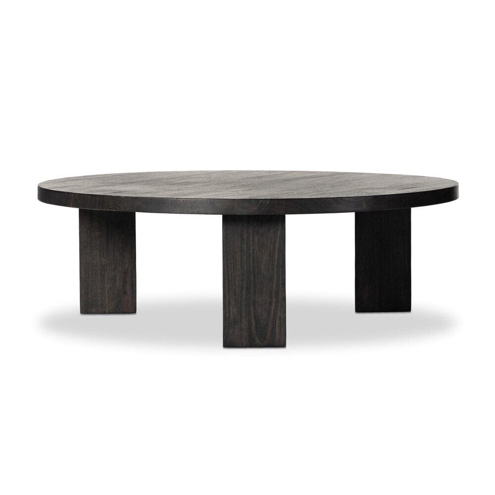 Four Hands - Harmon - Mesa Round Coffee Table - Ebony Parawood - 234698-002 veiw 1
