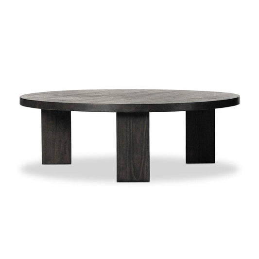 Four Hands - Harmon - Mesa Round Coffee Table - Ebony Parawood - 234698-002 veiw 1