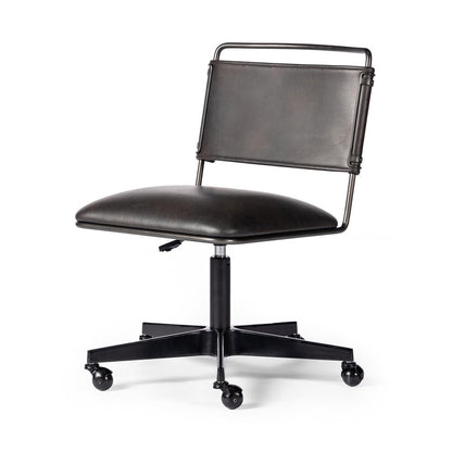 Four Hands - Irondale - Wharton Desk Chair - Distressed Black - 234860-004 veiw 1