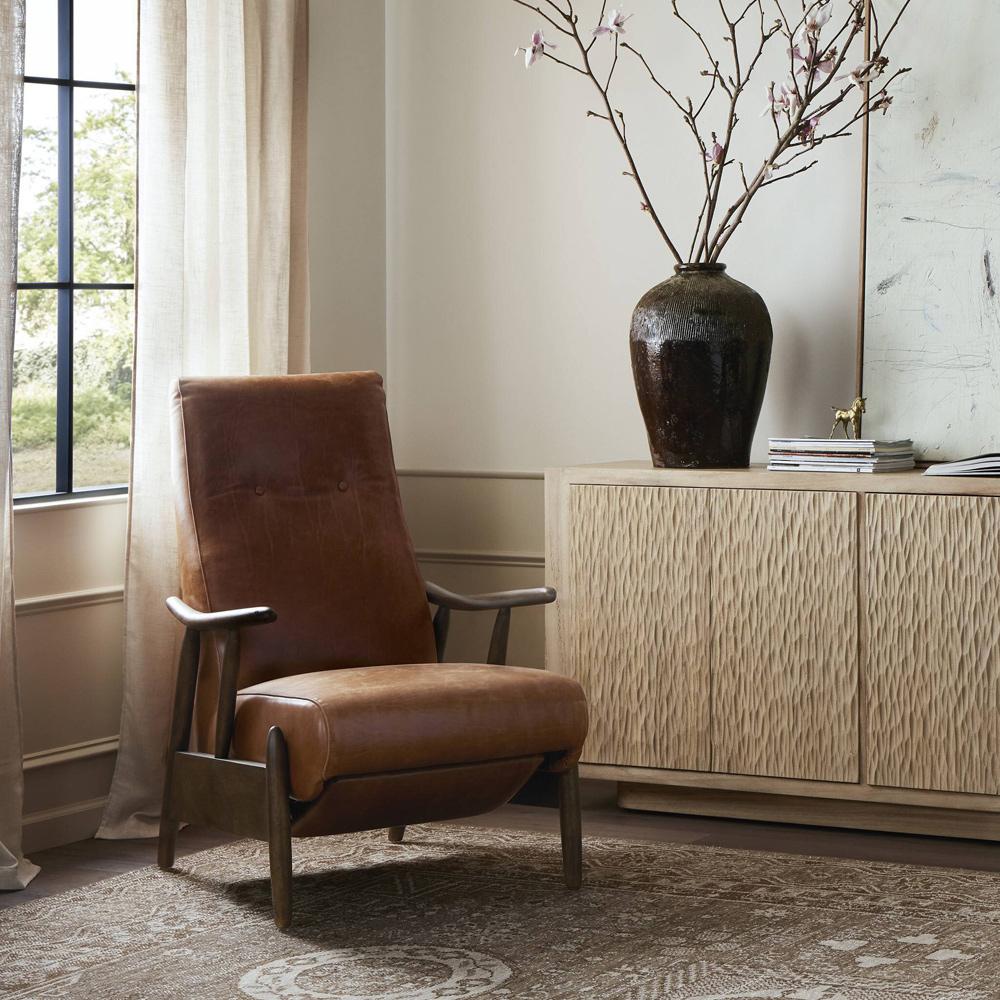 Four Hands - Kensington - Jarvis Recliner - Dakota Tobacco - 235331-006 veiw 4
