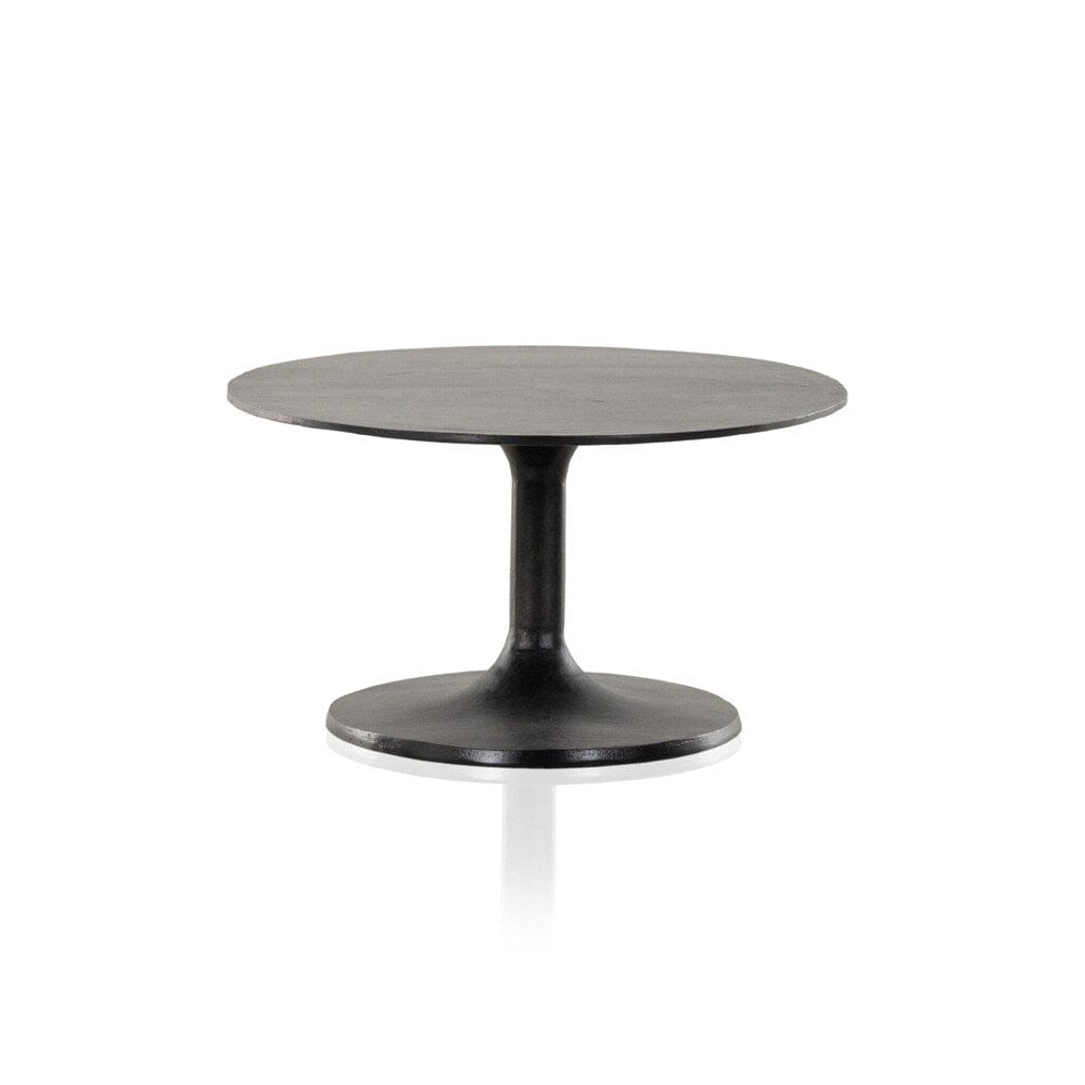 Four Hands - Marlow - Simone Oval Coffee Table - Raw Black - 227822-005 veiw 3