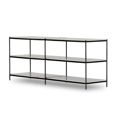 Four Hands - Marlow - Felix Large Console Table - Hammered Grey W/Clear Powder Coat - 235641-002 veiw 1