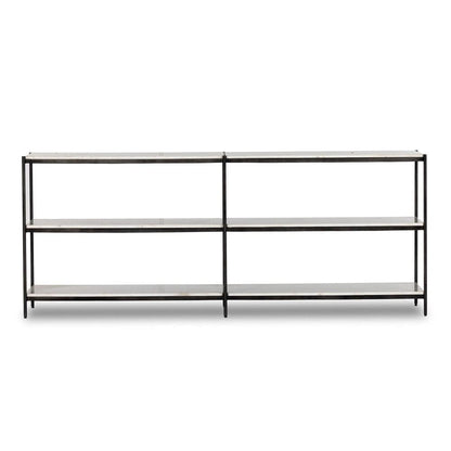 Four Hands - Marlow - Felix Large Console Table - Hammered Grey W/Clear Powder Coat - 235641-002 veiw 2