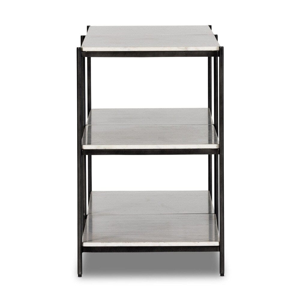 Four Hands - Marlow - Felix Large Console Table - Hammered Grey W/Clear Powder Coat - 235641-002 veiw 3