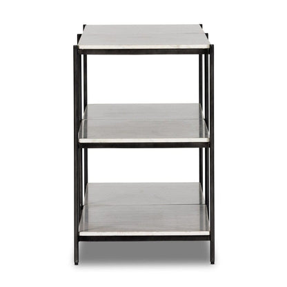 Four Hands - Marlow - Felix Large Console Table - Hammered Grey W/Clear Powder Coat - 235641-002 veiw 3
