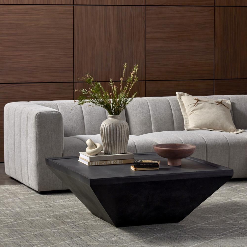 Four Hands - Marlow - Drake Outdoor Coffee Table - Aged Grey - 234219-001 veiw 3