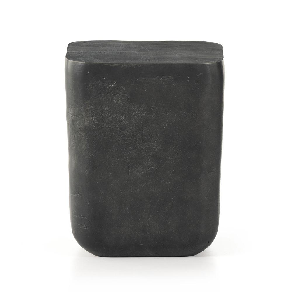 Four Hands - Marlow - Basil Outdoor Square Drink Table - Aged Grey - 230633-001 veiw 2
