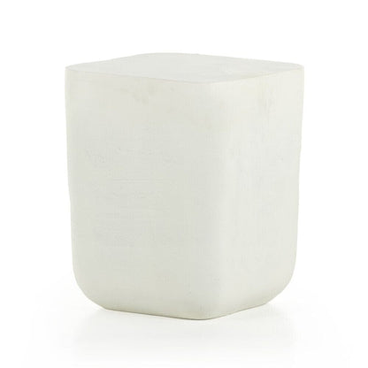 Four Hands - Marlow - Basil Outdoor Square Drink Table - Matte White Cast Aluminum - 230633-003 veiw 1
