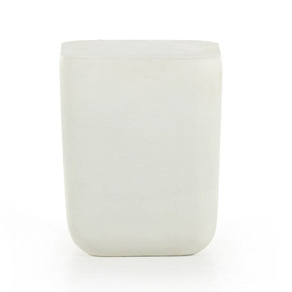 Four Hands - Marlow - Basil Outdoor Square Drink Table - Matte White Cast Aluminum - 230633-003 veiw 2