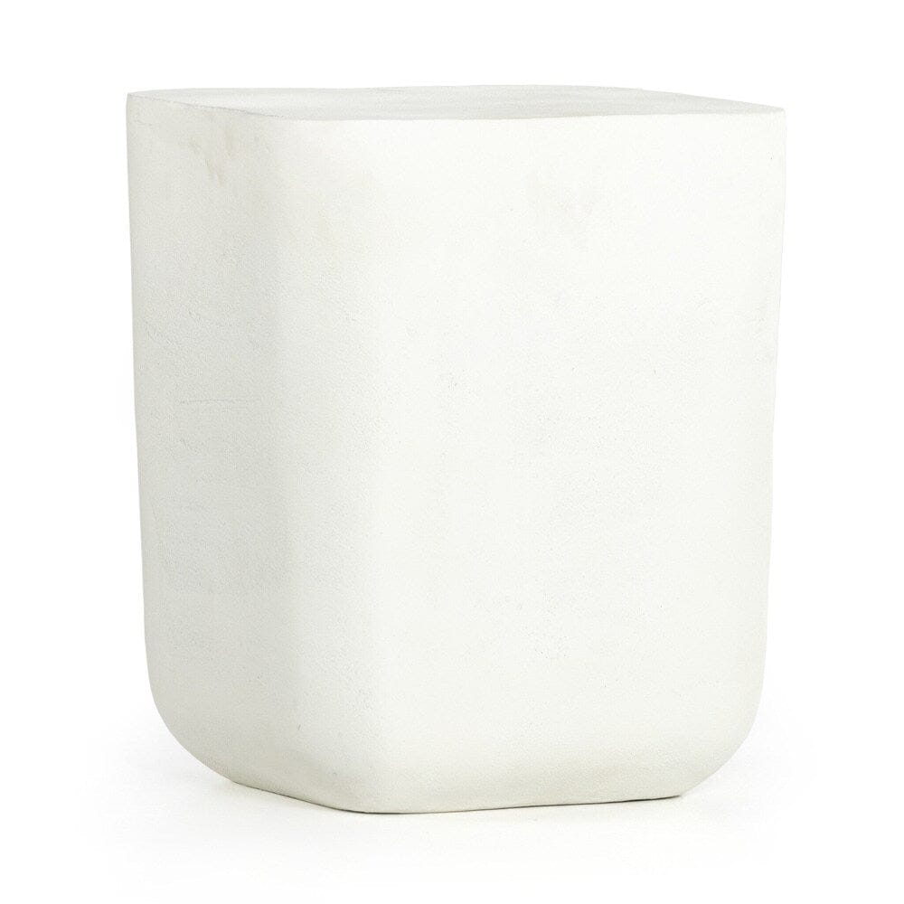 Four Hands - Marlow - Basil Outdoor Square Drink Table - Matte White Cast Aluminum - 230633-003 veiw 5