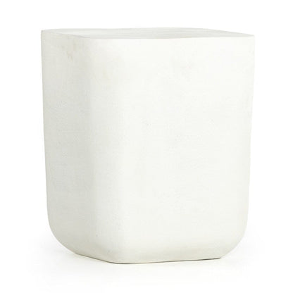 Four Hands - Marlow - Basil Outdoor Square Drink Table - Matte White Cast Aluminum - 230633-003 veiw 5
