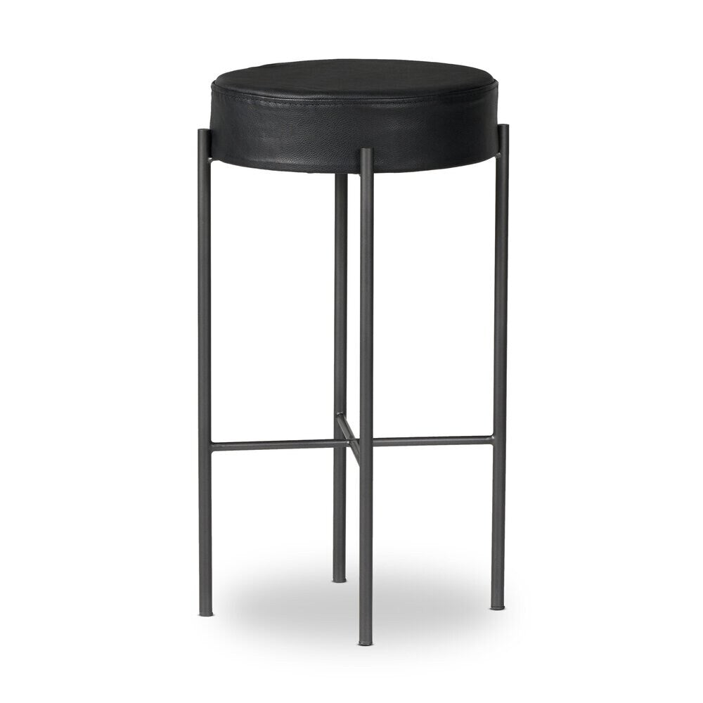 Four Hands - Sevilla - Nocona Bar Stool - Black Leather - 226810-022 veiw 1