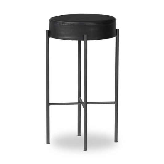 Four Hands - Sevilla - Nocona Bar Stool - Black Leather - 226810-022 veiw 1