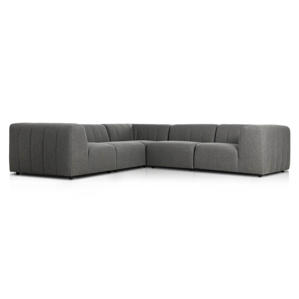 Four Hands - Solano - Gwen Outdoor 5-Piece Sectional - Hayes Charcoal - 223219-005 veiw 1