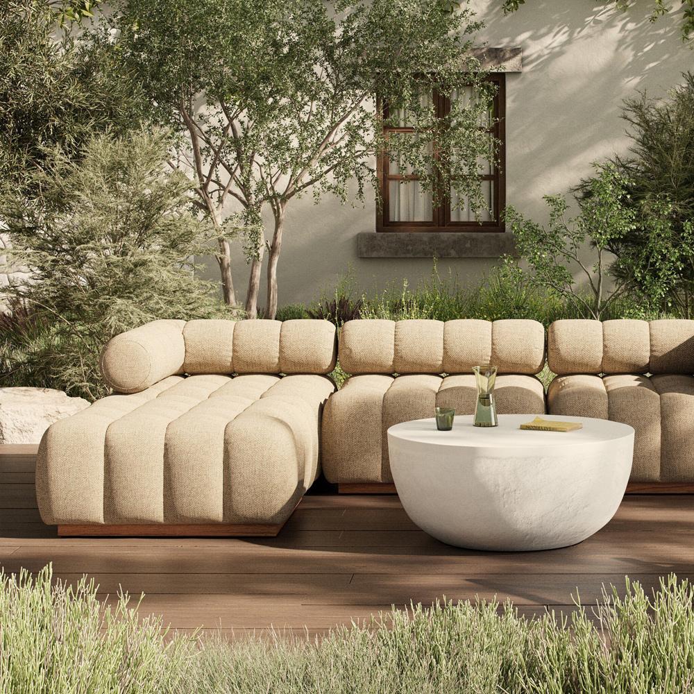 Four Hands - Solano - Roma Outdoor 3-Piece Sectional - Hayes Cream - 230026-008 veiw 4