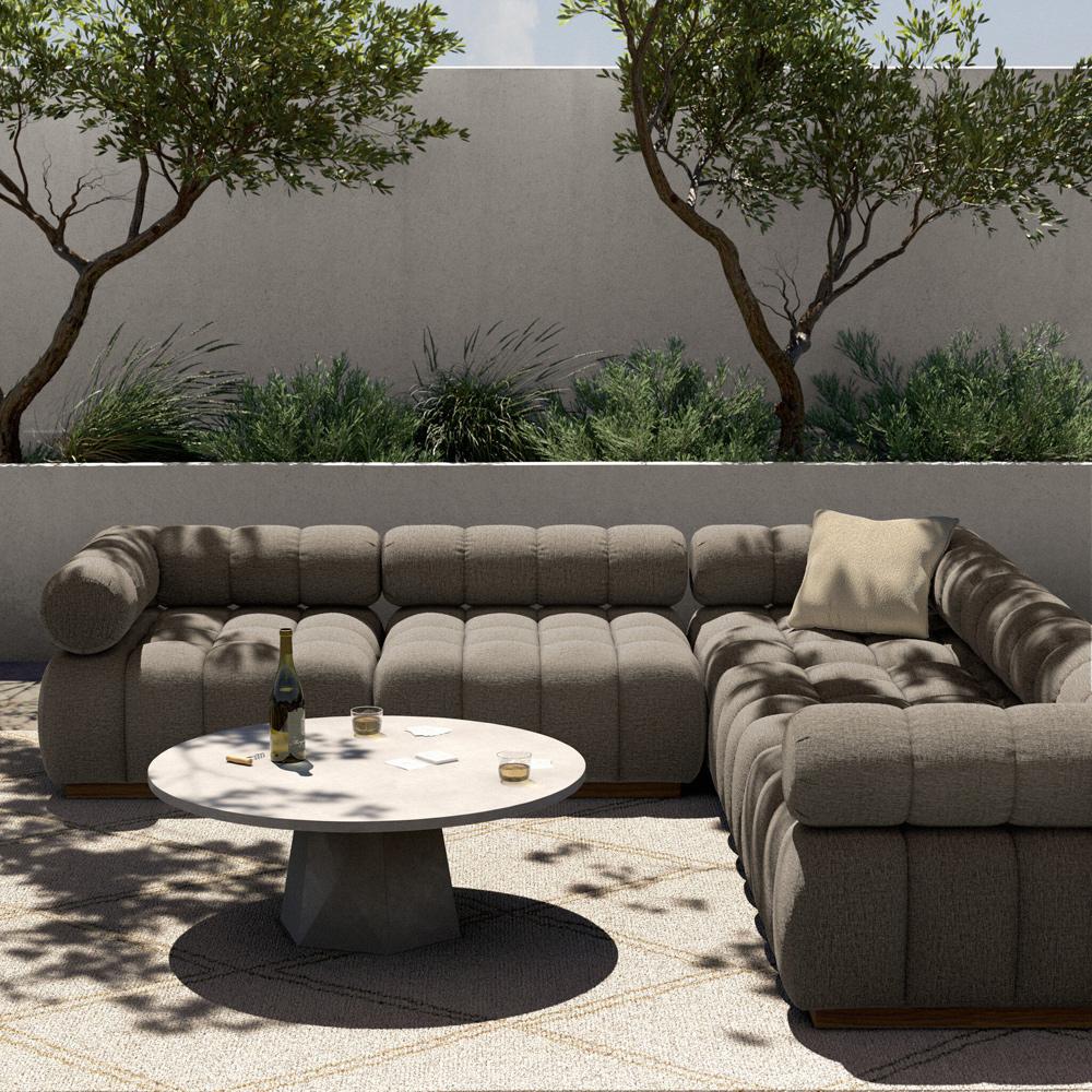 Four Hands - Solano - Roma Outdoor 5-Piece Sectional - Alessi Fawn - 230028-003 veiw 4