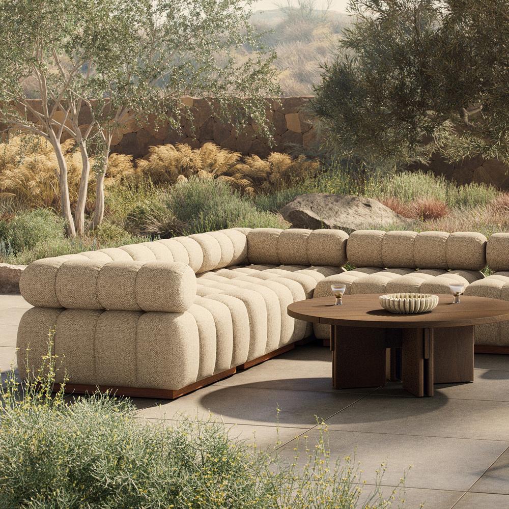 Four Hands - Solano - Roma Outdoor 5-Piece Sectional - Hayes Cream - 230028-006 veiw 4