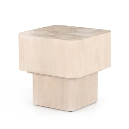 Four Hands - Wesson - Blanco End Table - Bleached Burl - 224809-001 veiw 1