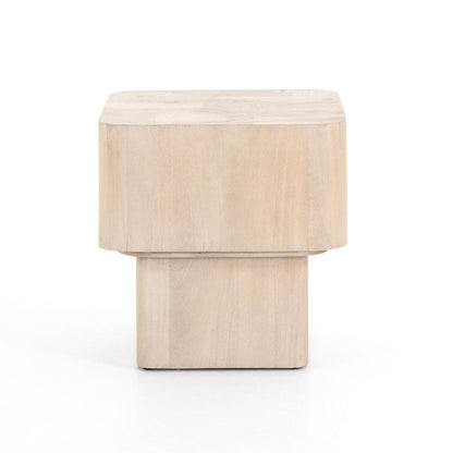 Four Hands - Wesson - Blanco End Table - Bleached Burl - 224809-001 veiw 5