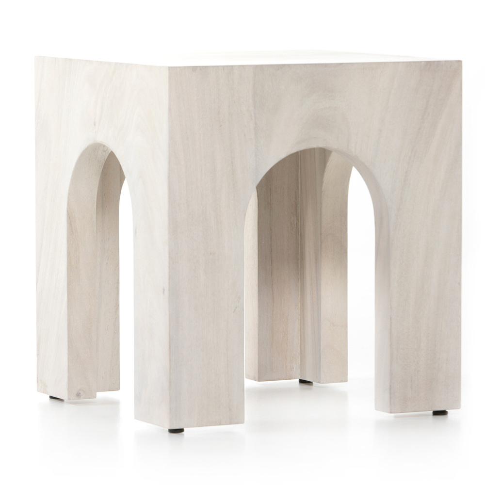 Four Hands - Wesson - Fausto End Table - Bleached Guanacaste - 226687-001 veiw 5