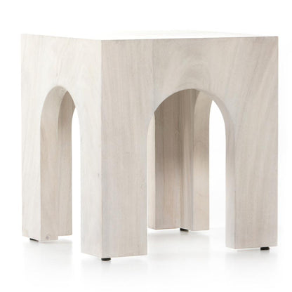 Four Hands - Wesson - Fausto End Table - Bleached Guanacaste - 226687-001 veiw 5