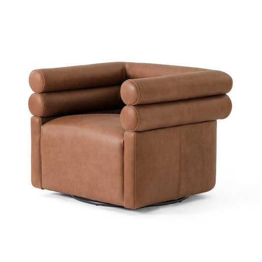 Four Hands - Grayson - Evie Swivel Chair - Palermo Cognac - 225262-002 veiw 1