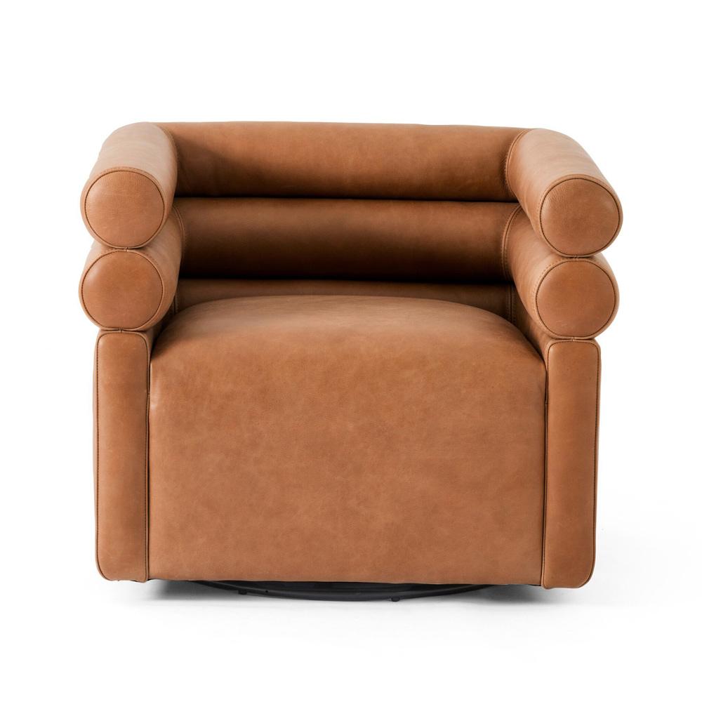 Four Hands - Grayson - Evie Swivel Chair - Palermo Cognac - 225262-002 veiw 2