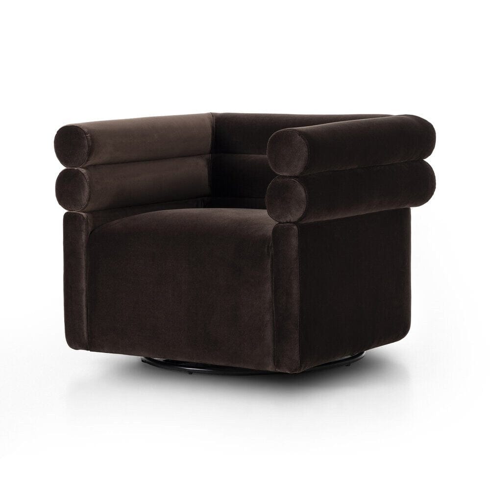 Four Hands - Grayson - Evie Swivel Chair - Surrey Cocoa - 225262-003 veiw 1
