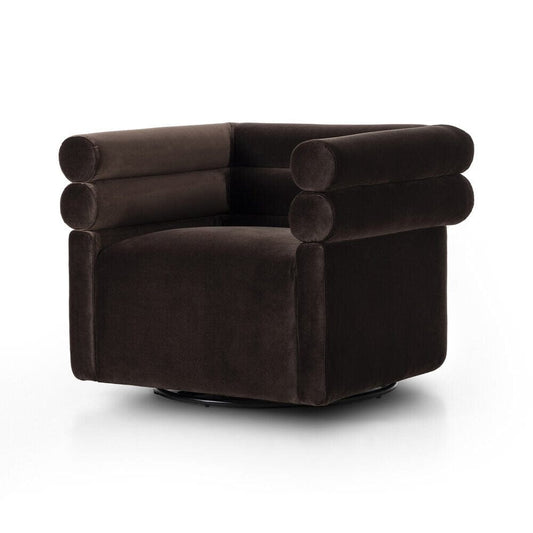 Four Hands - Grayson - Evie Swivel Chair - Surrey Cocoa - 225262-003 veiw 1