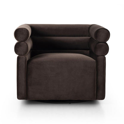 Four Hands - Grayson - Evie Swivel Chair - Surrey Cocoa - 225262-003 veiw 2