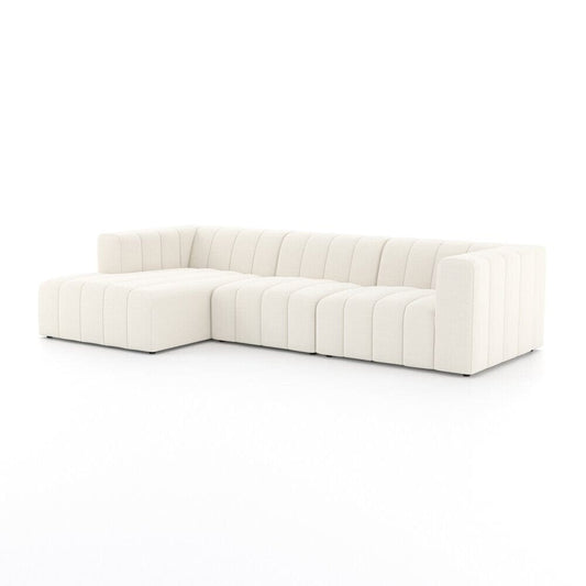 Four Hands - Grayson - Langham Channeled 3-Piece Sectional - Fayette Cloud - 105759-006 veiw 1