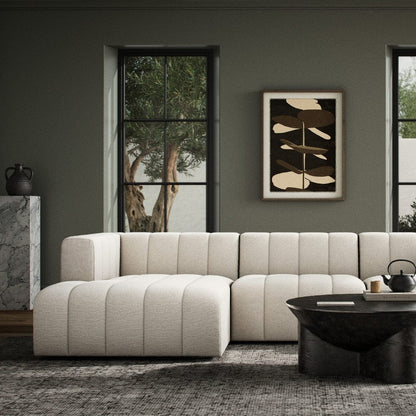 Four Hands - Grayson - Langham Channeled 3-Piece Sectional - Fayette Cloud - 105759-006 veiw 5