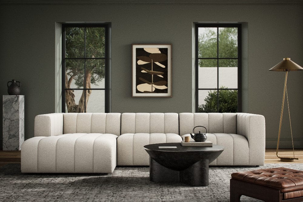 Four Hands - Grayson - Langham Channeled 3-Piece Sectional - Fayette Cloud - 105759-006 veiw 6