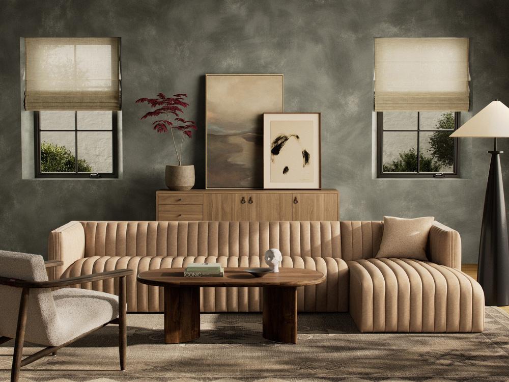 Four Hands - Grayson - Augustine 2-Piece Sectional - Palermo Drift - 234066-005 veiw 4