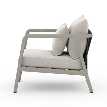 Four Hands - Solano - Numa Outdoor Chair - Weathered Grey - Venao Grey - 223202-004 veiw 3