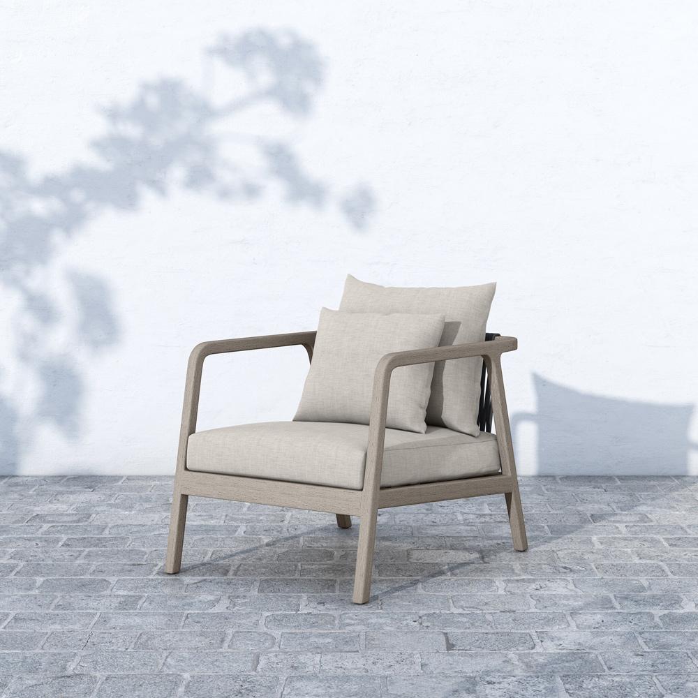 Four Hands - Solano - Numa Outdoor Chair - Weathered Grey - Venao Grey - 223202-004 veiw 5