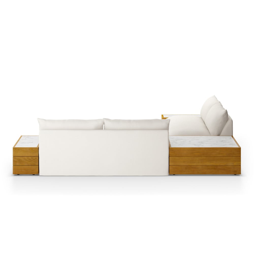 Four Hands - Solano - Grant Outdoor 2Pc Sectional W/ Coffee & End Tables - Faye Cream - 235711-001 veiw 5