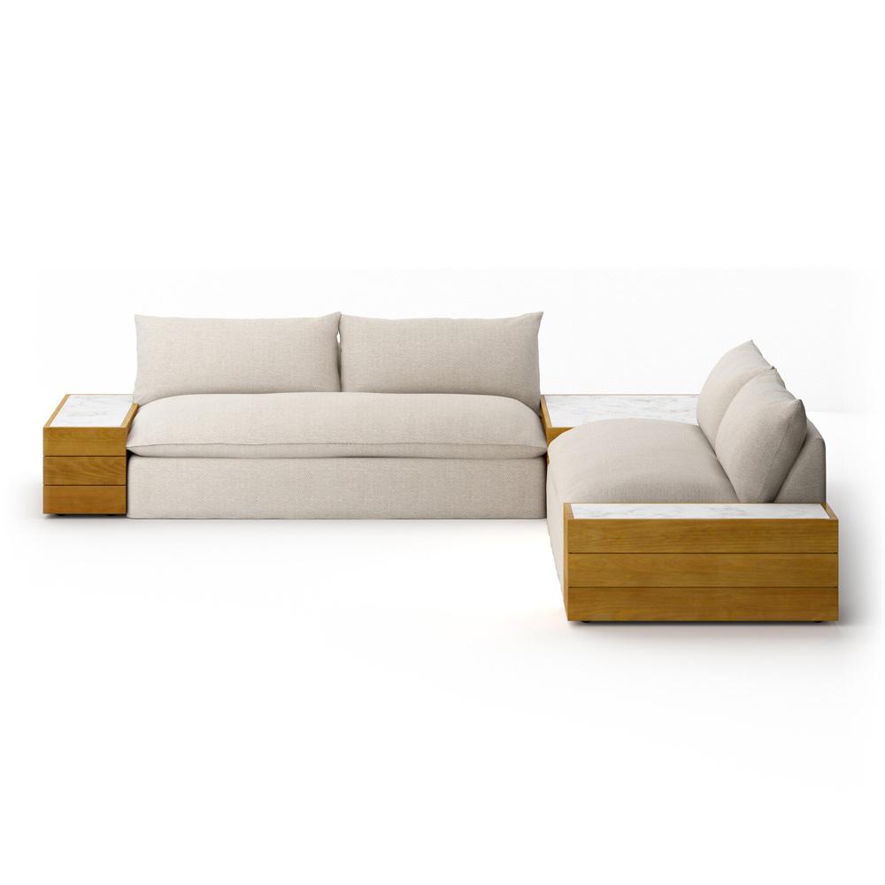 Four Hands - Solano - Grant Outdoor 2Pc Sectional W/ Coffee & End Tables - Faye Sand - 235711-003 veiw 3