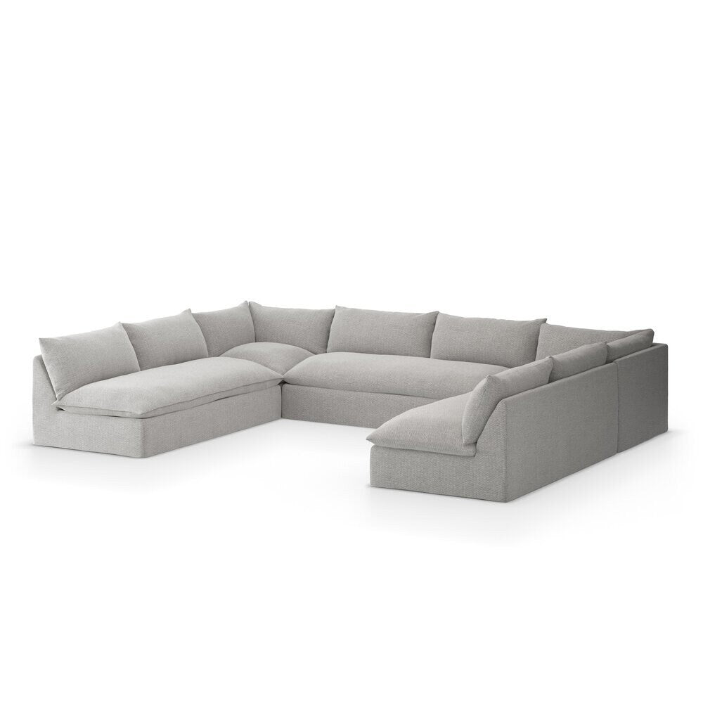 Four Hands - Solano - Grant Outdoor 5-Piece Sectional - Faye Ash - 235714-001 veiw 1
