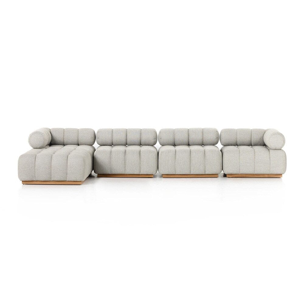 Four Hands - Solano - Roma Outdoor 4-Piece Sectional - Faye Ash - 230027-001 veiw 2