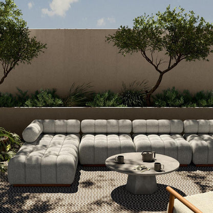 Four Hands - Solano - Roma Outdoor 4-Piece Sectional - Faye Ash - 230027-001 veiw 4