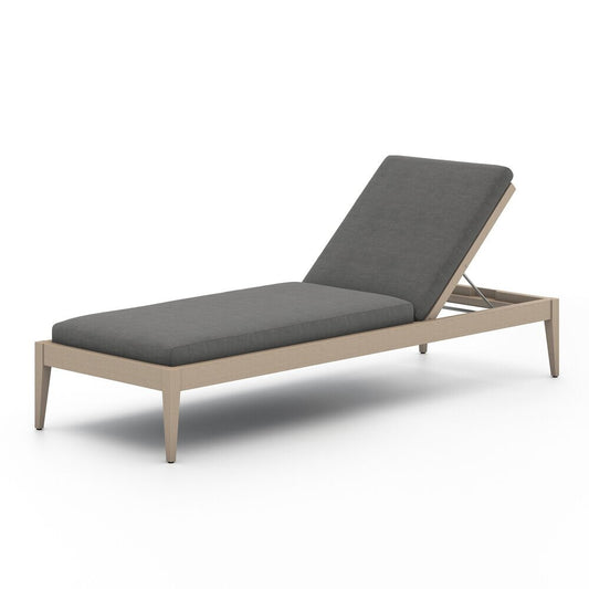 Four Hands - Solano - Sherwood Outdoor Chaise, Washed Brown - Venao Charcoal - 226912-003 veiw 1