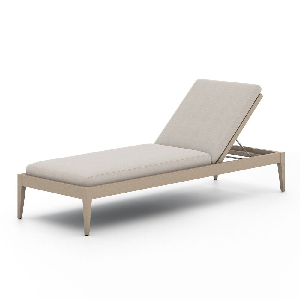 Four Hands - Solano - Sherwood Outdoor Chaise, Washed Brown - Venao Grey - 226912-001 veiw 1