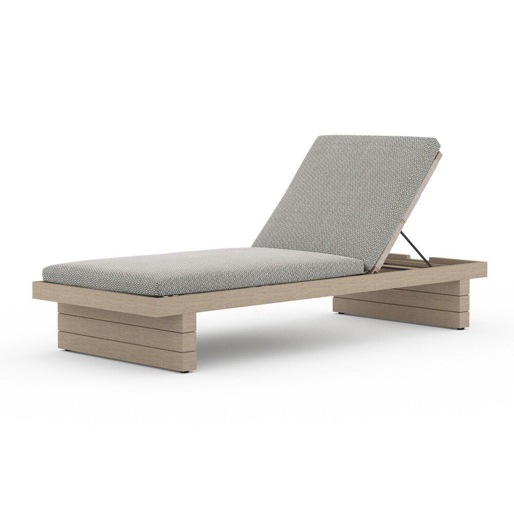Four Hands - Solano - Leroy Outdoor Chaise - Washed Brown - Faye Ash - 223214-004 veiw 1