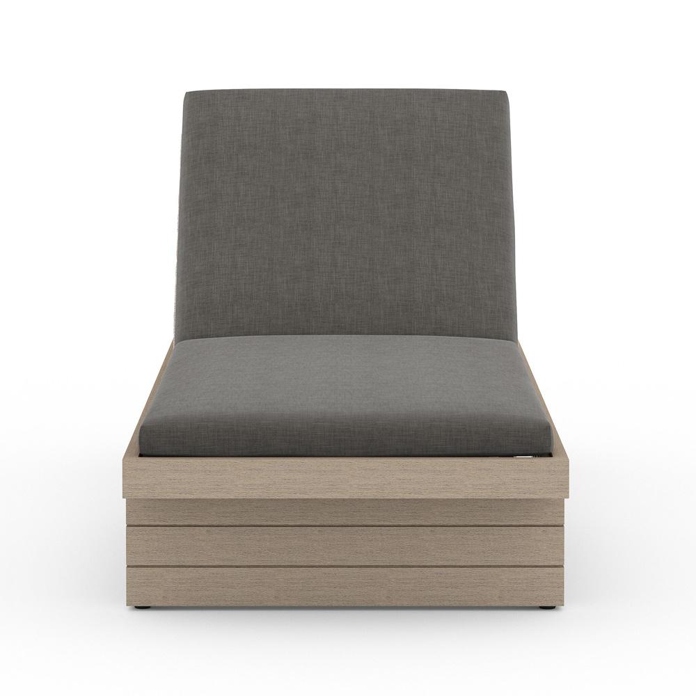 Four Hands - Solano - Leroy Outdoor Chaise - Washed Brown - Venao Charcoal - 223214-001 veiw 2