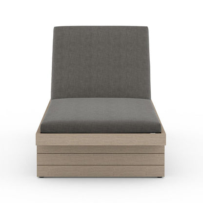 Four Hands - Solano - Leroy Outdoor Chaise - Washed Brown - Venao Charcoal - 223214-001 veiw 2