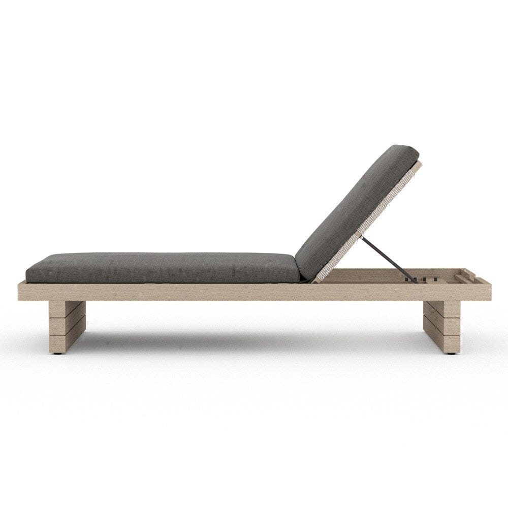 Four Hands - Solano - Leroy Outdoor Chaise - Washed Brown - Venao Charcoal - 223214-001 veiw 3