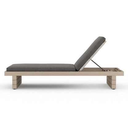 Four Hands - Solano - Leroy Outdoor Chaise - Washed Brown - Venao Charcoal - 223214-001 veiw 3