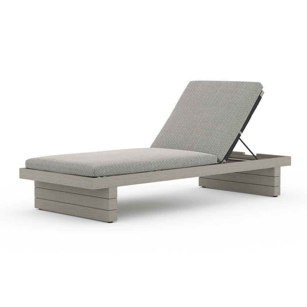 Four Hands - Solano - Leroy Outdoor Chaise - Weathered Grey - Faye Ash - 223214-008 veiw 1